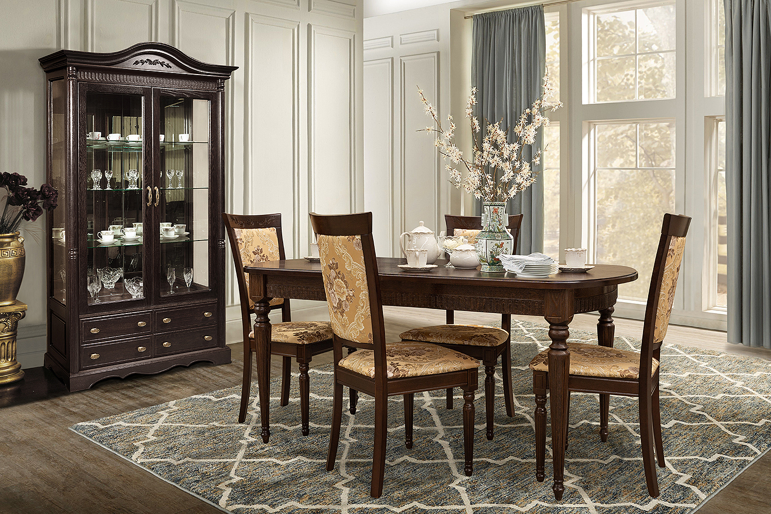 Dining table set «Paola 2158» + «Paola 01/S»