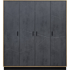 Photo - 4-door wardrobe for clothes «Line»