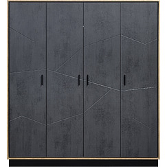 4-door wardrobe for clothes «Line»