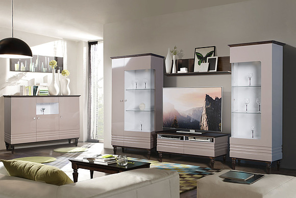 Living room set «Iris» #1 (iris_gostin_kapuchino_glyanec.jpg) Living room set «Iris» #1