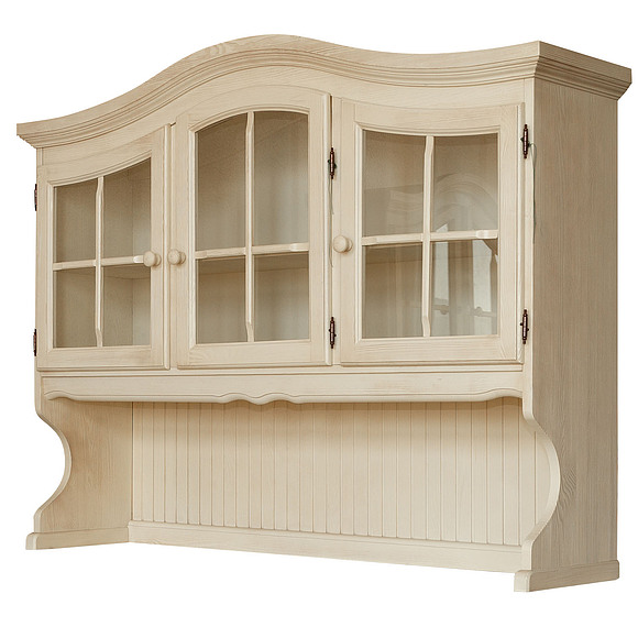 Секция - витрина 3д «Лотос 1077-01» БМ704, Цвет: Брашированный крем