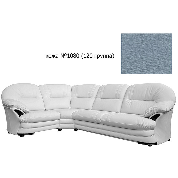 Угловой диван «Йорк» (3мL/R901R/L) - спецпредложение, Материал: натуральная кожа, Группа ткани: 120 группа