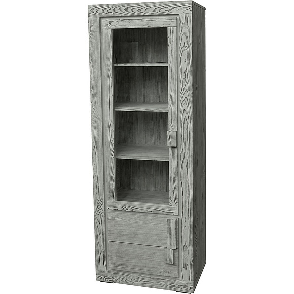 Шкаф-витрина «Концепт 2312-01Бр» БМ780, Цвет: Дымка