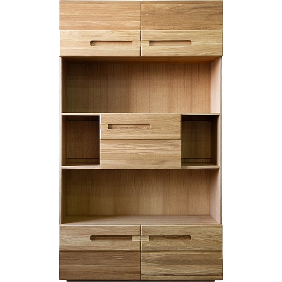 Шкаф книжный «Хедмарк 2356Бр» БМ762, Цвет: Дуб натуральный