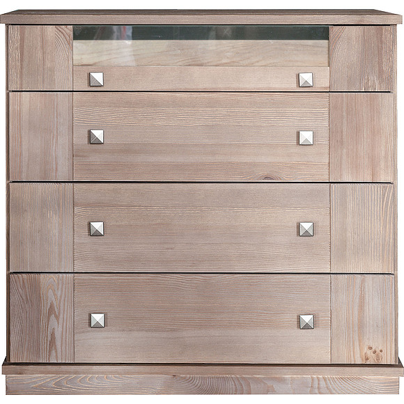 Комод «Доминика 2124Бр» БМ711, Цвет: брашированный серо-бежевый