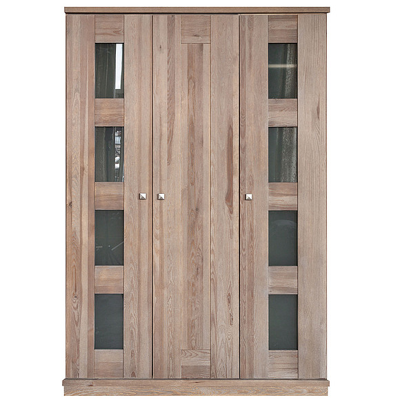 Шкаф для одежды 3д «Доминика 2121Бр» БМ711, Цвет: брашированный серо-бежевый