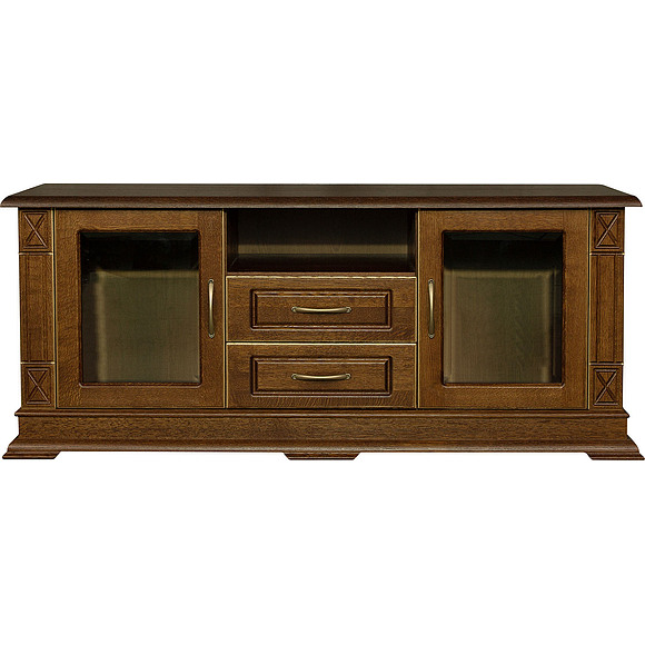 Тумба «Верди Люкс ТВ2» П487.09, Цвет: Черешня с золочением