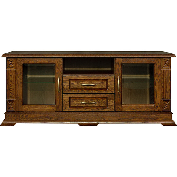 Тумба «Верди Люкс ТВ2» П487.09, Цвет: Черешня