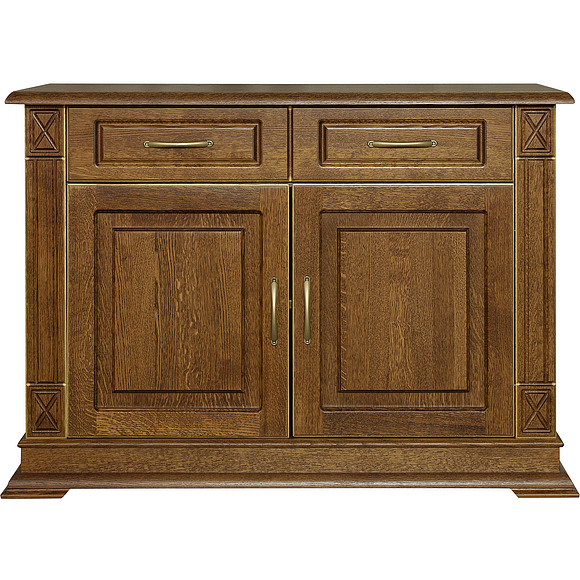 Тумба «Верди Люкс 2» П487.02, Цвет: Черешня с золочением (4J4A0568-1.jpg) Тумба «Верди Люкс 2» П487.02, Цвет: Черешня с золочением