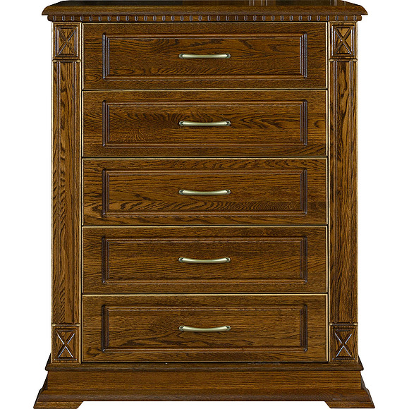 Тумба «Верди Люкс» П434.31, Цвет: Черешня с золочением