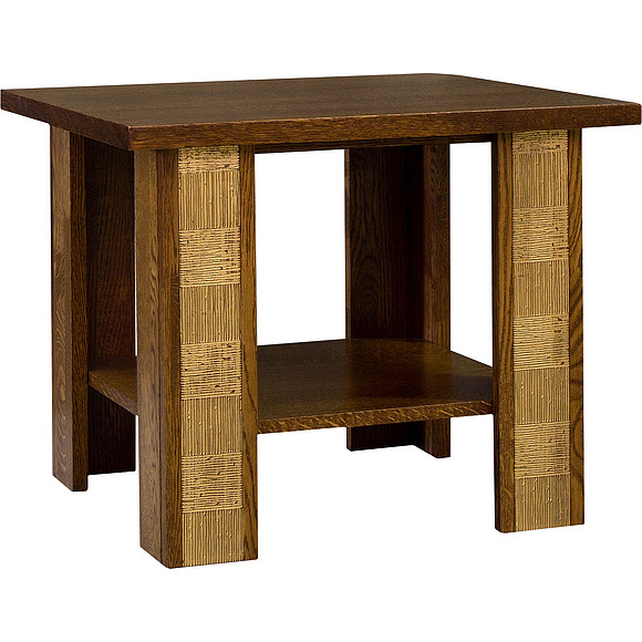 Стол журнальный «Тунис» П343.10Ш, Цвет: Черешня с золочением