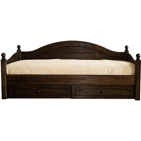 Кровать-диван «Лотос 2186» БМ701, Цвет: Брашированный мокко, Спальное место: 2000х900 мм