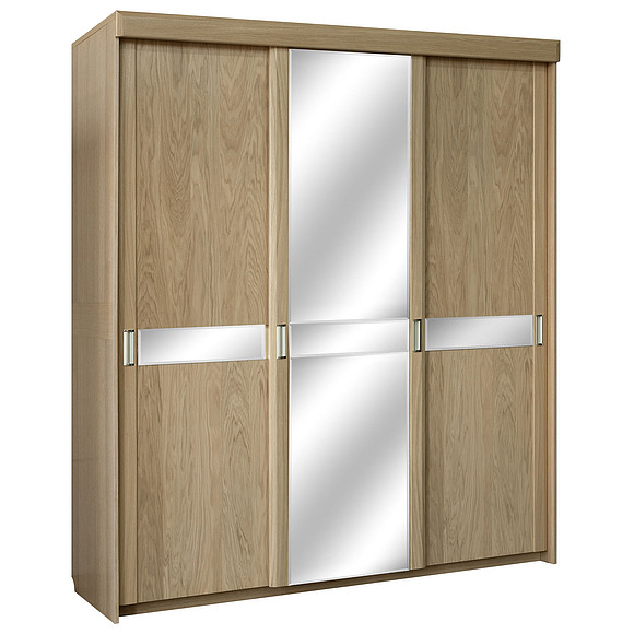 Шкаф-купе 3д «Лайма 1890-01» БМ661, Цвет: Дуб разбеленный