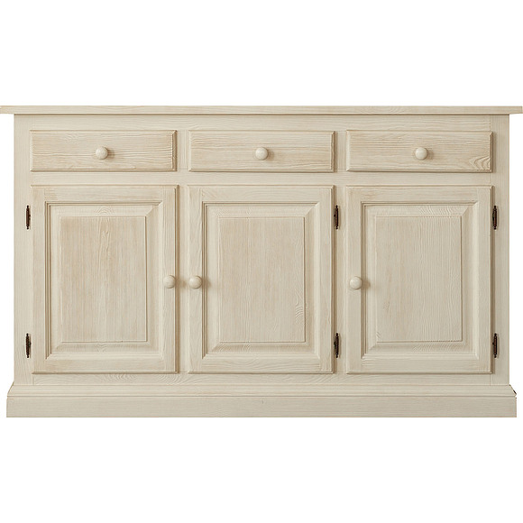 Тумба 3д «Лотос 1075» БМ704, Цвет: Брашированный крем