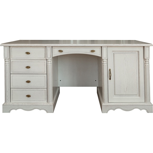 Стол письменный 2-х тумбовый 2т «Паола 2171» БМ672, Цвет: Розовый пепел