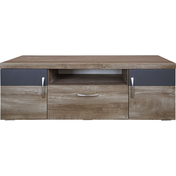 Тумба для ТВ «Амаранти» П563.13, Цвет: Дуб тобакко синхро + Шагрень графит