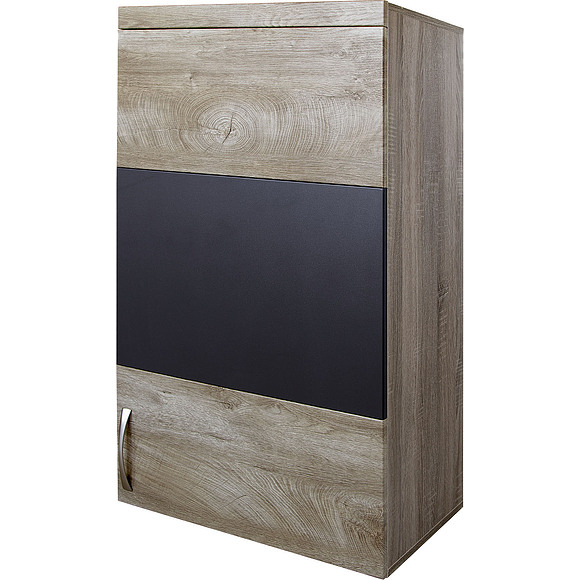 Шкаф навесной «Амаранти» П563.06, Цвет: Дуб тобакко синхро + Шагрень графит