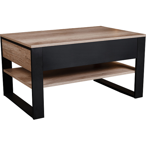 Стол журнальный «Каньон» П561.06, Цвет: Дуб Каньон+чёрный
