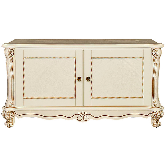 Тумба «Алези» П540.07, Цвет: Слоновая кость с золочением