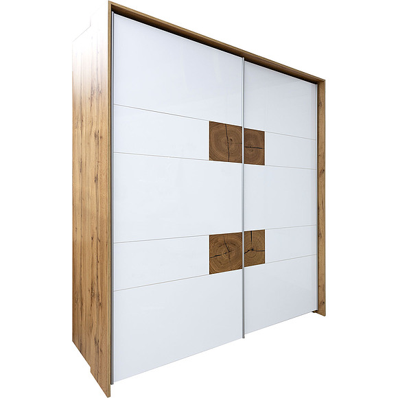 Шкаф-купе «Гелиос» П554.01, Цвет: Дуб Вотан + белый