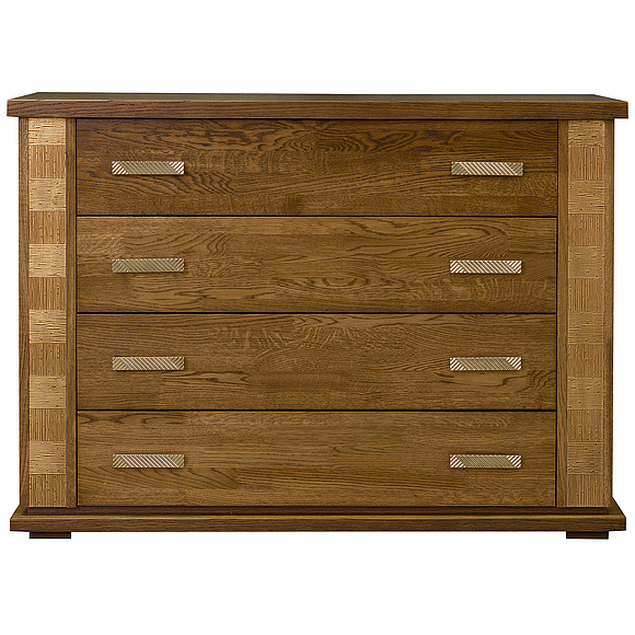 Комод «Тунис» П344.02, Цвет: Медовый с золочением