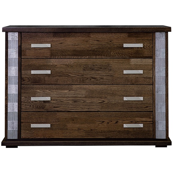 Комод «Тунис» П344.02, Цвет: Венге+серебро