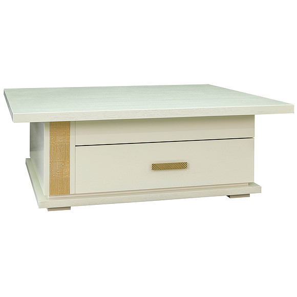 Стол журнальный «Тунис» П343.04Ш, Цвет: Слоновая кость с золочением