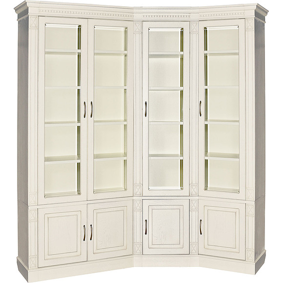 Шкаф «Верди Люкс 2» П523.Н2, Цвет: Слоновая кость (Biblioteka-verdi-2-p196_n2_d85e1c74935bf64.jpg) Шкаф «Верди Люкс 2» П523.Н2, Цвет: Слоновая кость