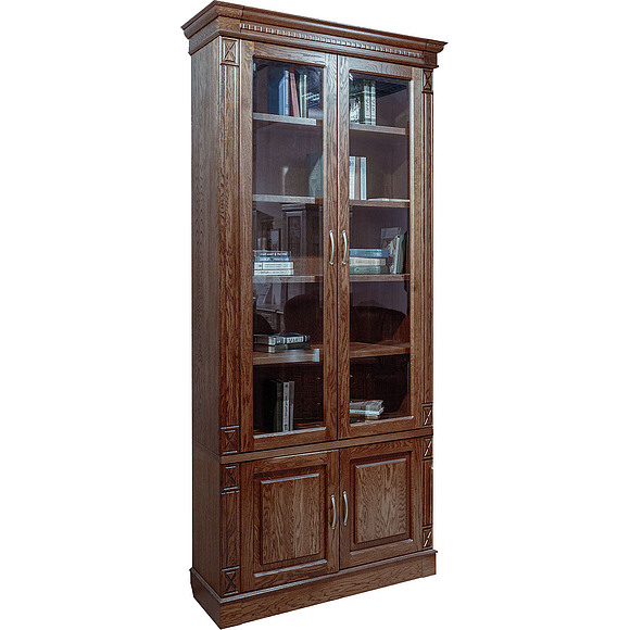 Набор мебели для библиотеки «Верди Люкс 3» П523.Н3, Цвет: Черешня