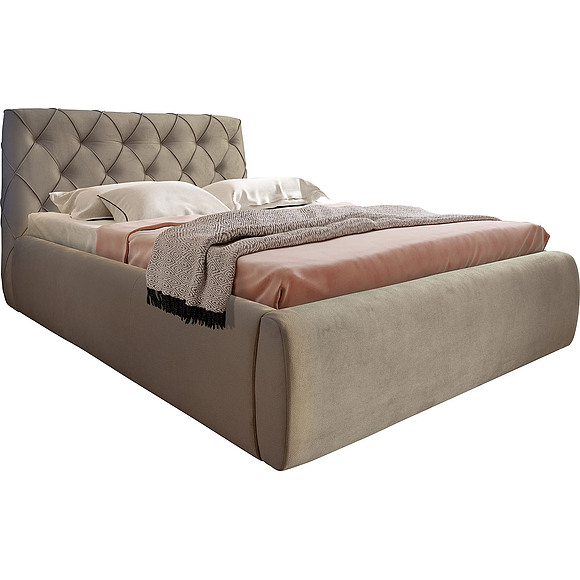 Кровать «Борнео», Спальное место: 2000x1800 мм, Размер: 2350x2070x1200 мм (Borneo_578_20gr-2.jpg) Кровать «Борнео», Спальное место: 2000x1800 мм, Размер: 2350x2070x1200 мм