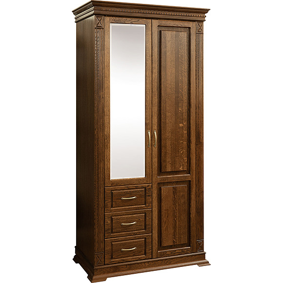 Шкаф комбинированный для прихожей «Верди Люкс» П433.12Z, Цвет: Черешня