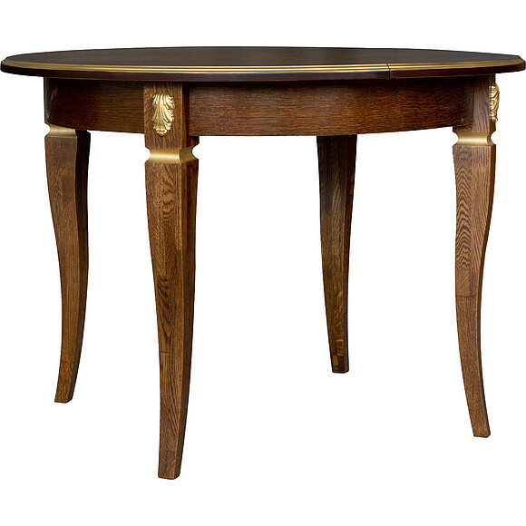 Стол «Милана 12А» П318.08, Цвет: Черешня с золочением (Chereshnya_s_zolozheniem_Stol_Milana_12A_P318-08.jpg) Стол «Милана 12А» П318.08, Цвет: Черешня с золочением