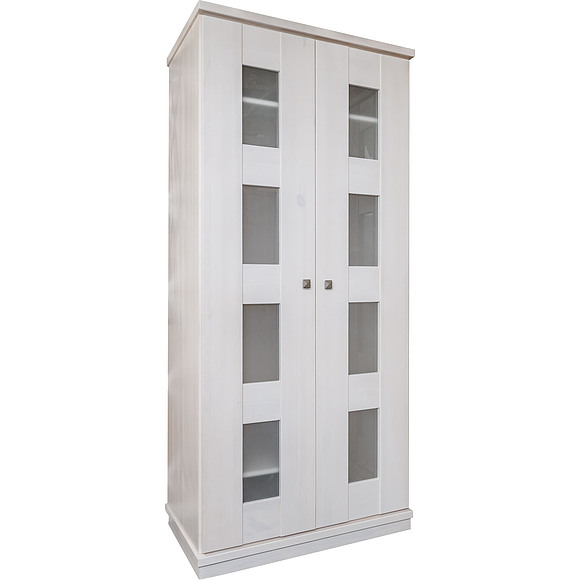 Шкаф для одежды 2д «Доминика 2122Бр» БМ711, Цвет: Белый воск