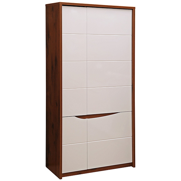 Шкаф «Монако» П510.13-1, Материал: каркас без подсветки, Цвет: Дуб Саттер+Белый глянец