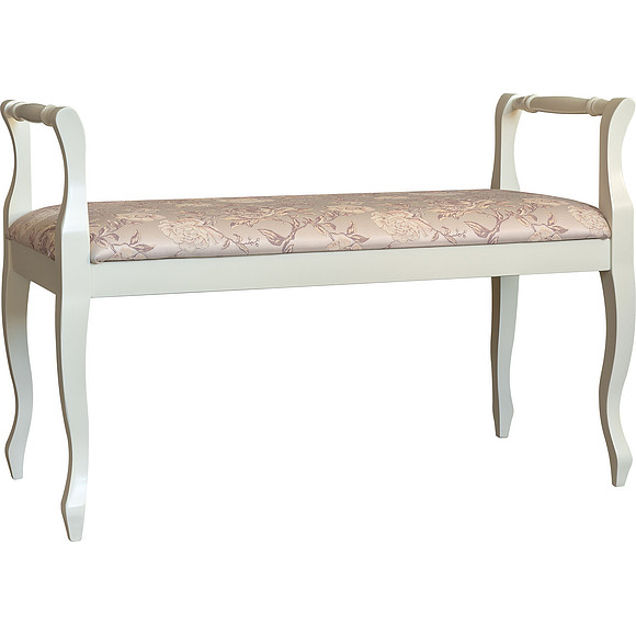Скамья «Элис 02» П292-02, Материал: ткань, Цвет: Слоновая кость