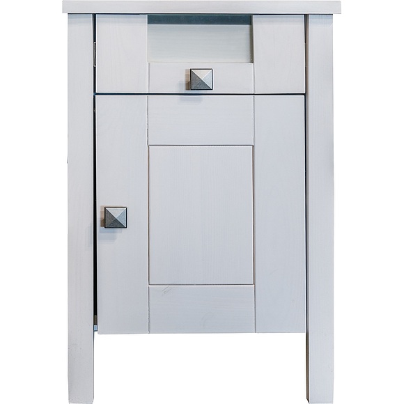 Тумба прикроватная «Доминика 2091Бр» БМ711, Цвет: Белый воск