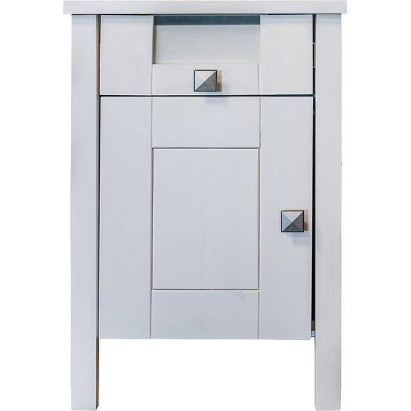 Тумба прикроватная "Доминика 2091-01Бр" БМ711, Цвет: Белый воск