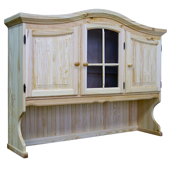 Секция - витрина 3д «Лотос 1077» БМ704, Цвет: Сосна натуральная