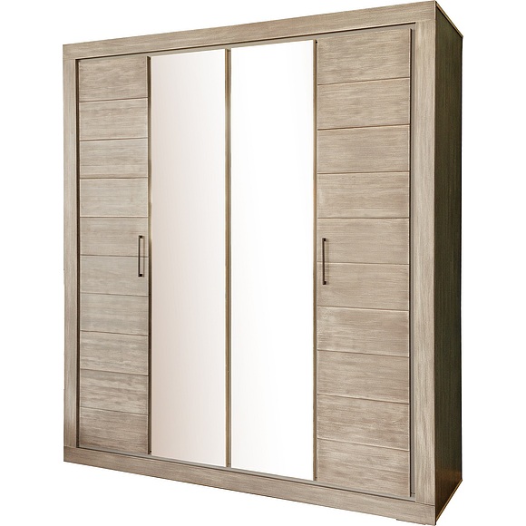 Шкаф для одежды 4д «Байс 2632-01Бр» БМ791, Цвет: Дуб Каньон