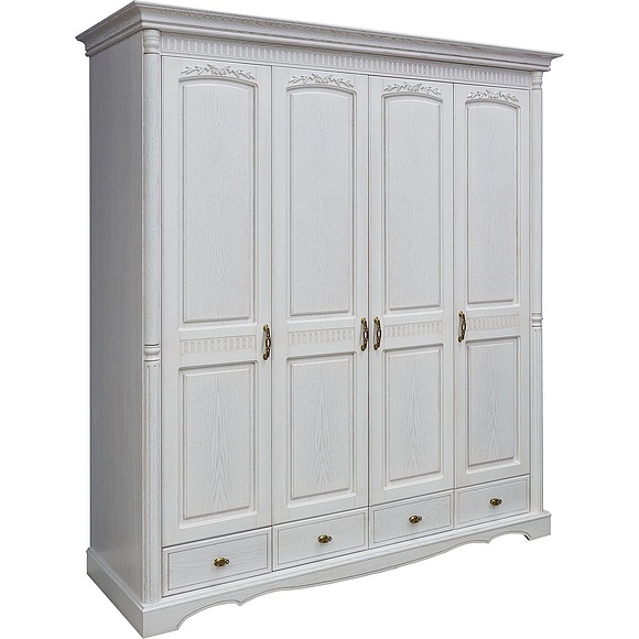 Шкаф для одежды 4д «Паола 2164» БМ671, Цвет: Розовый пепел