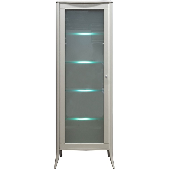 Шкаф с витриной «Тиффани 2425-01» БМ680, Цвет: Олива