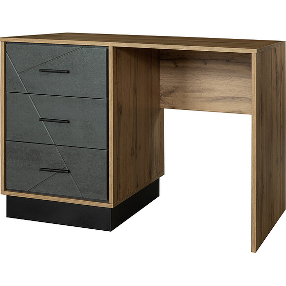 Стол письменный «Лайн» П619.16, Цвет: Камень серый/Дуб вотан/Чёрный