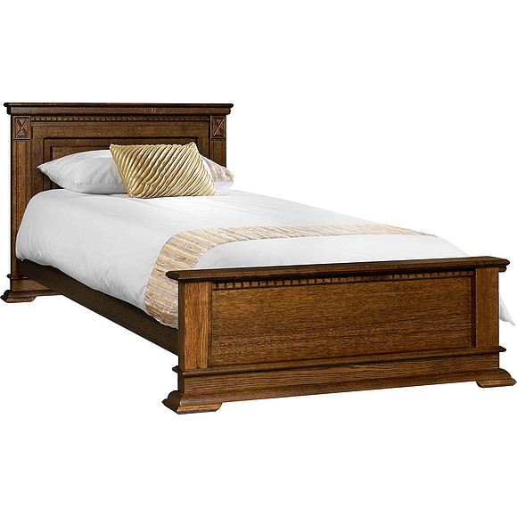 Кровать одинарная «Верди Люкс» с низким изножьем, Цвет: Черешня, Механизм трансформации: без механизма, Спальное место: 2000x800 мм, Размер: 2187x974x851 мм