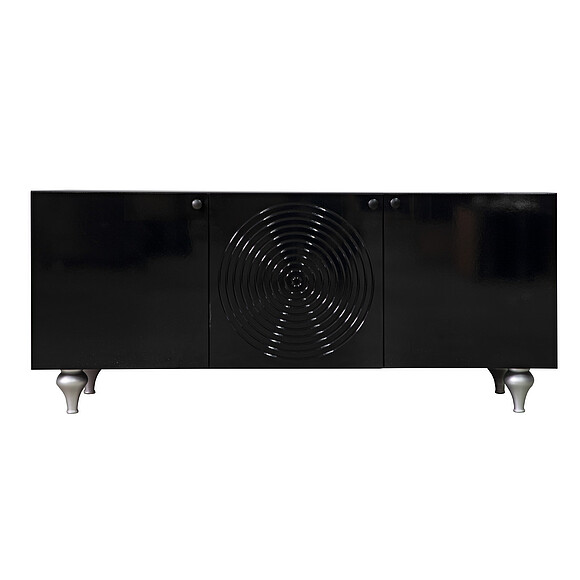 Тумба «Лацио» П634.02, Цвет: Черный глянец / черный