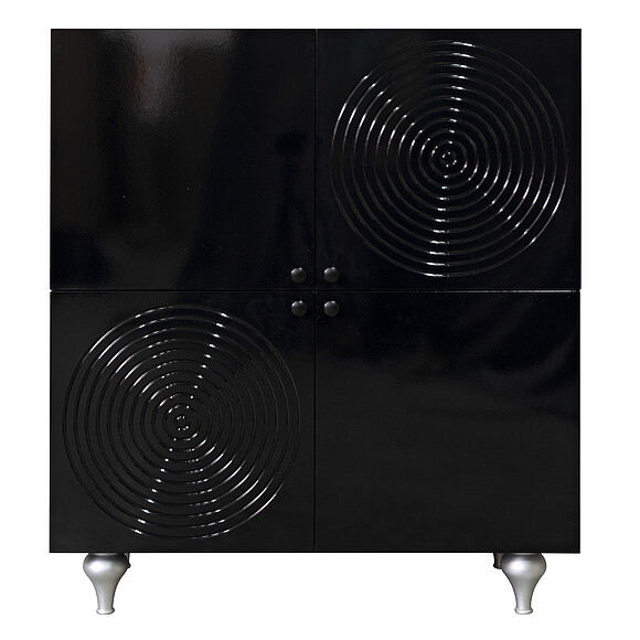 Тумба «Лацио» П634.03, Цвет: Черный глянец / черный