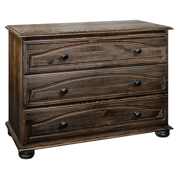 Комод «Лотос 1124» БМ701, Цвет: Сосна брашированая «мокко»