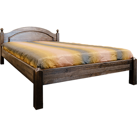 Кровать одинарная 1-09 «Лотос 8908БР» БМ701, Цвет: Брашированный мокко, Спальное место: 2000x900 мм