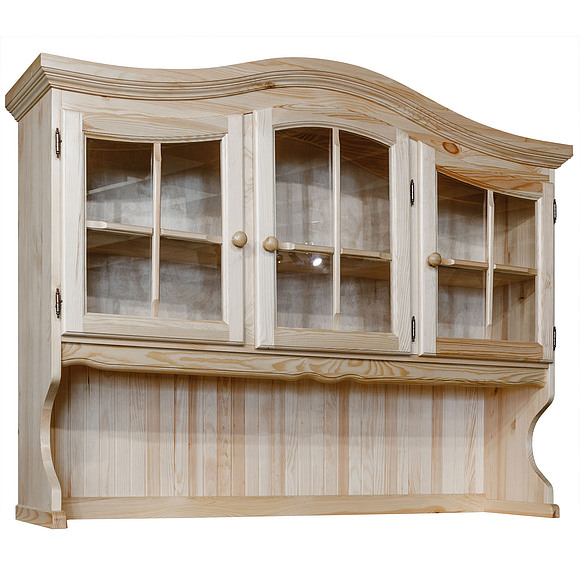 Секция - витрина 3д «Лотос 1077-01» БМ704, Цвет: Сосна натуральная