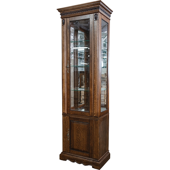 Шкаф комбинированный «Милана 1С» П396.09, Цвет: Черешня