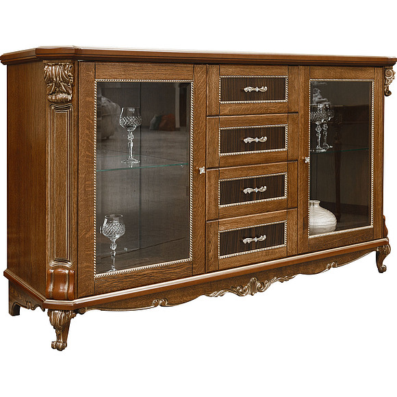 Тумба «Альба 14с» П485.14с, Цвет: Палисандр с золочением